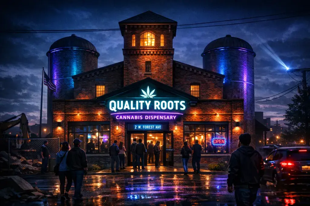 Quality Roots Transforms Ypsilanti's Historic Farm Bureau Building into Marijuana Dispensary