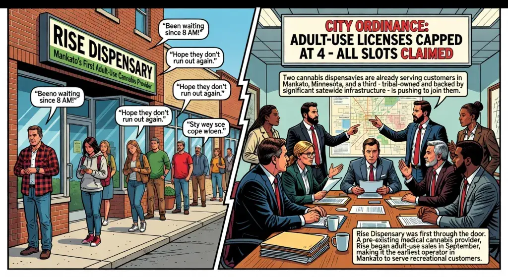 Mankato's Cannabis Market Heats Up as Dispensary Slots Near Capacity