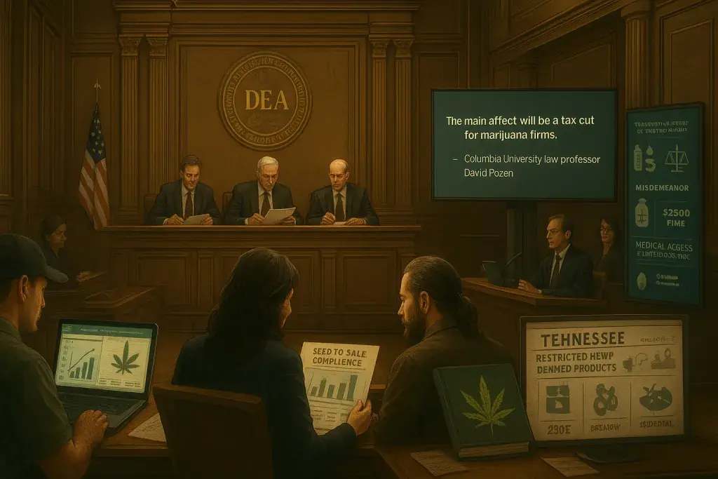 DEA Rescheduling Hearing Puts Cannabis Operators on Watch for Federal Tax Relief